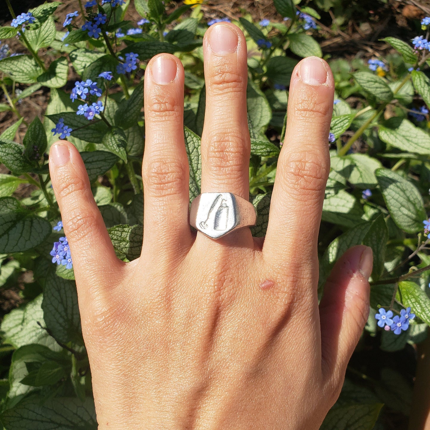 safety razor wax seal signet ring