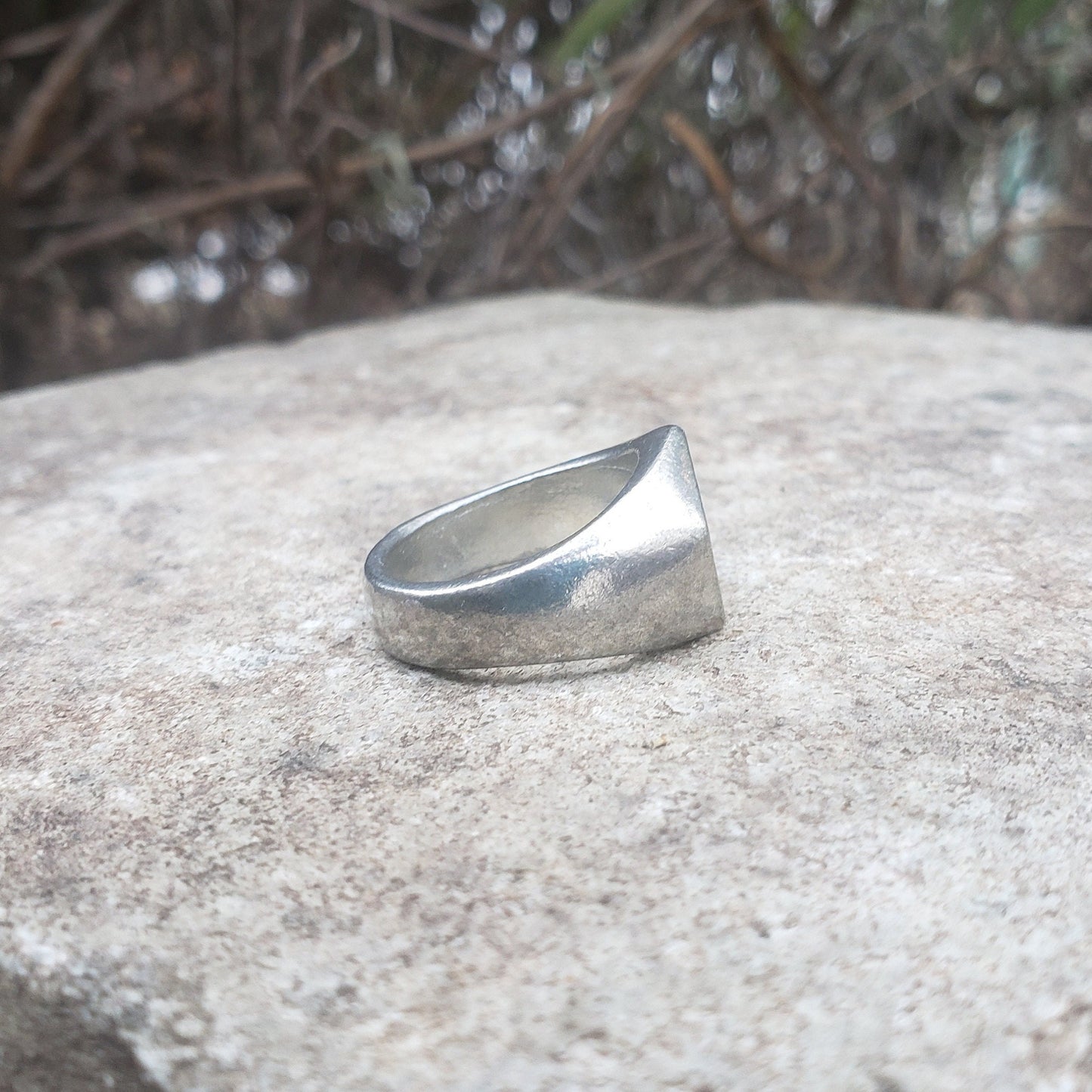 Paw print wax seal signet ring