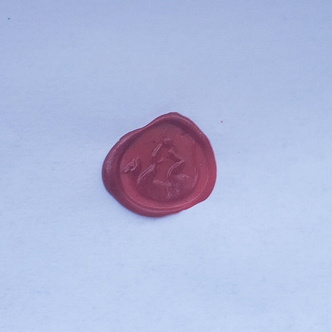 cat at play wax seal signet ring