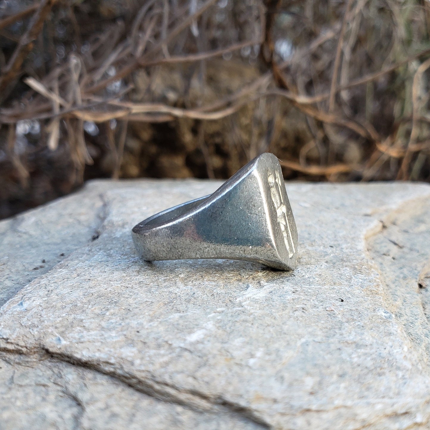 Knight wax seal signet ring