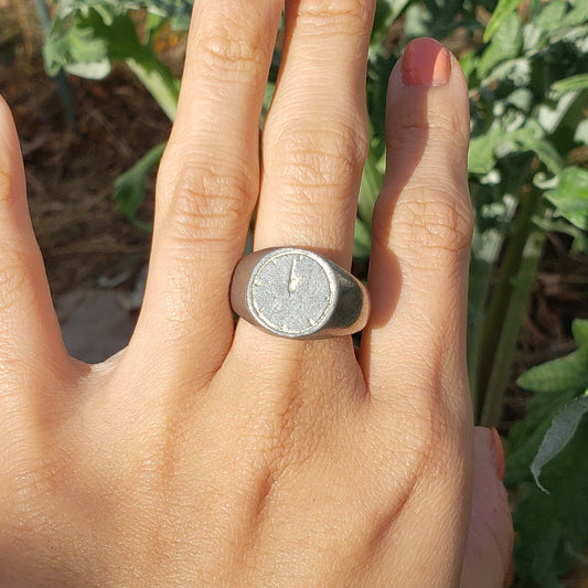 2 minutes to midnight wax seal signet ring