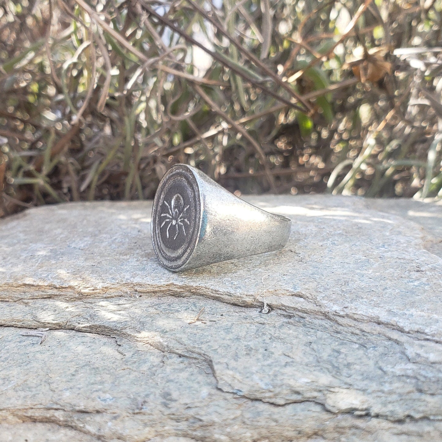 Tick wax seal signet ring