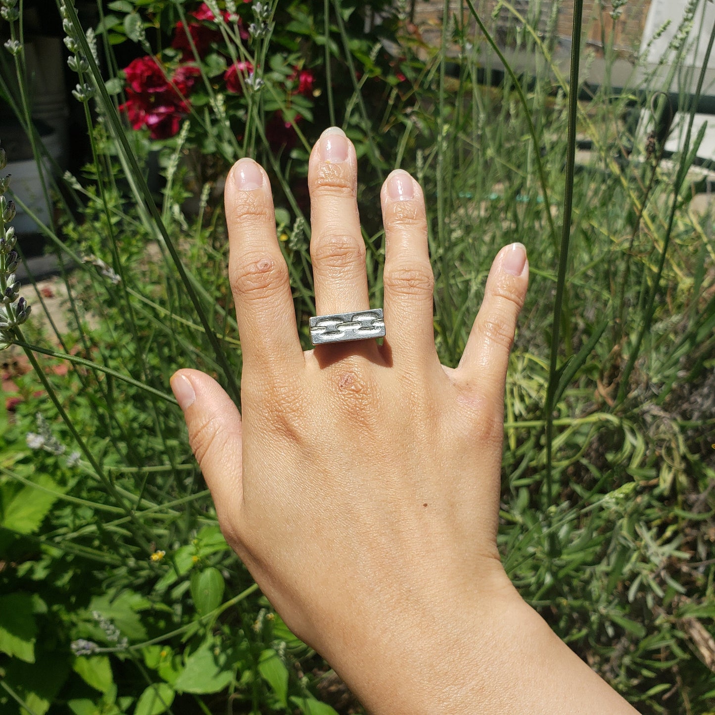 Chain wax seal signet ring