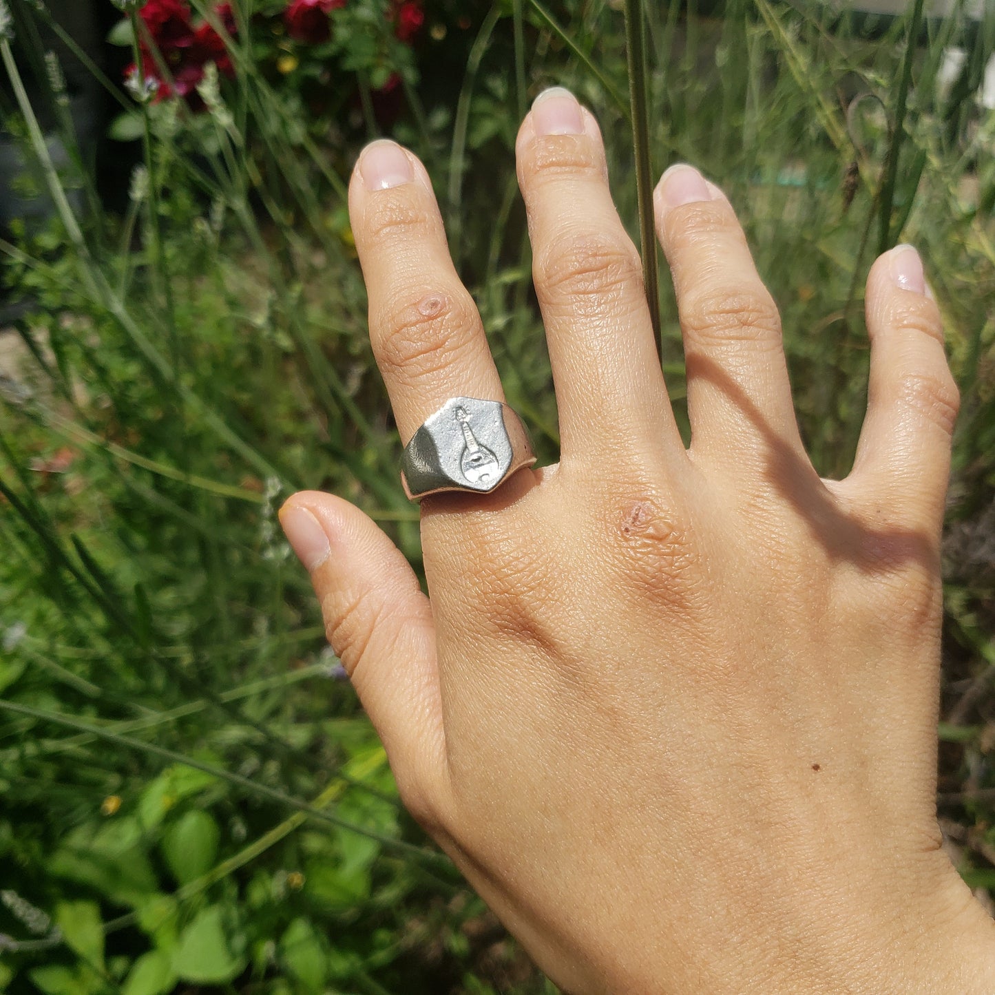 mandolin wax seal signet ring