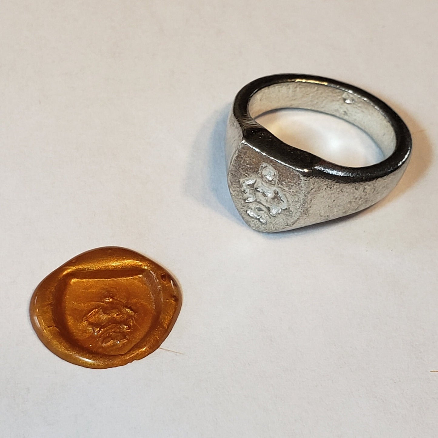 boxer wax seal signet ring