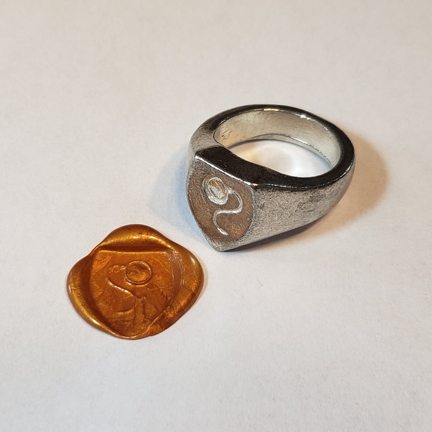 monocle wax seal signet ring