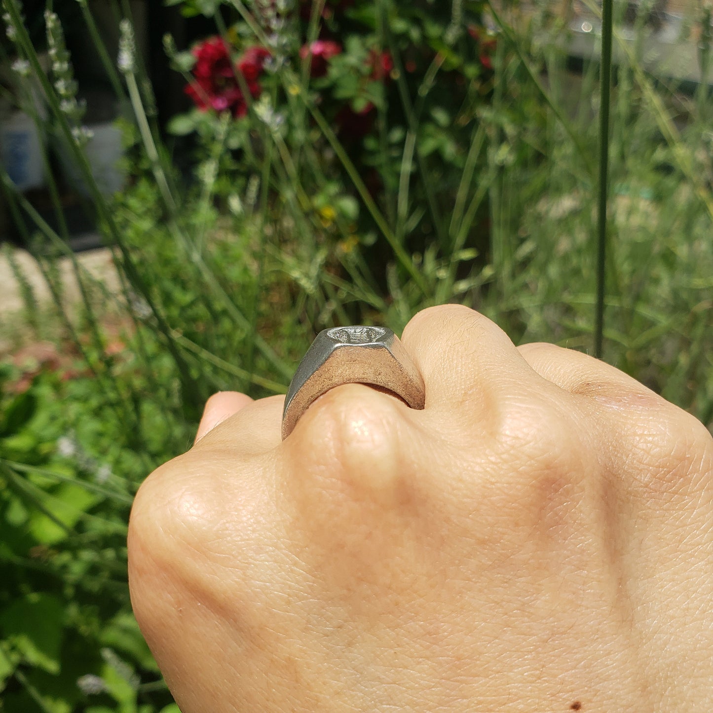 cobra face wax seal signet ring