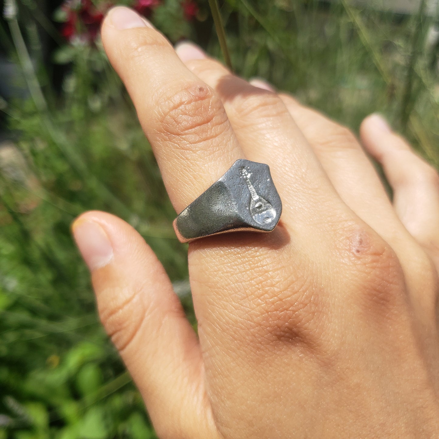 mandolin wax seal signet ring