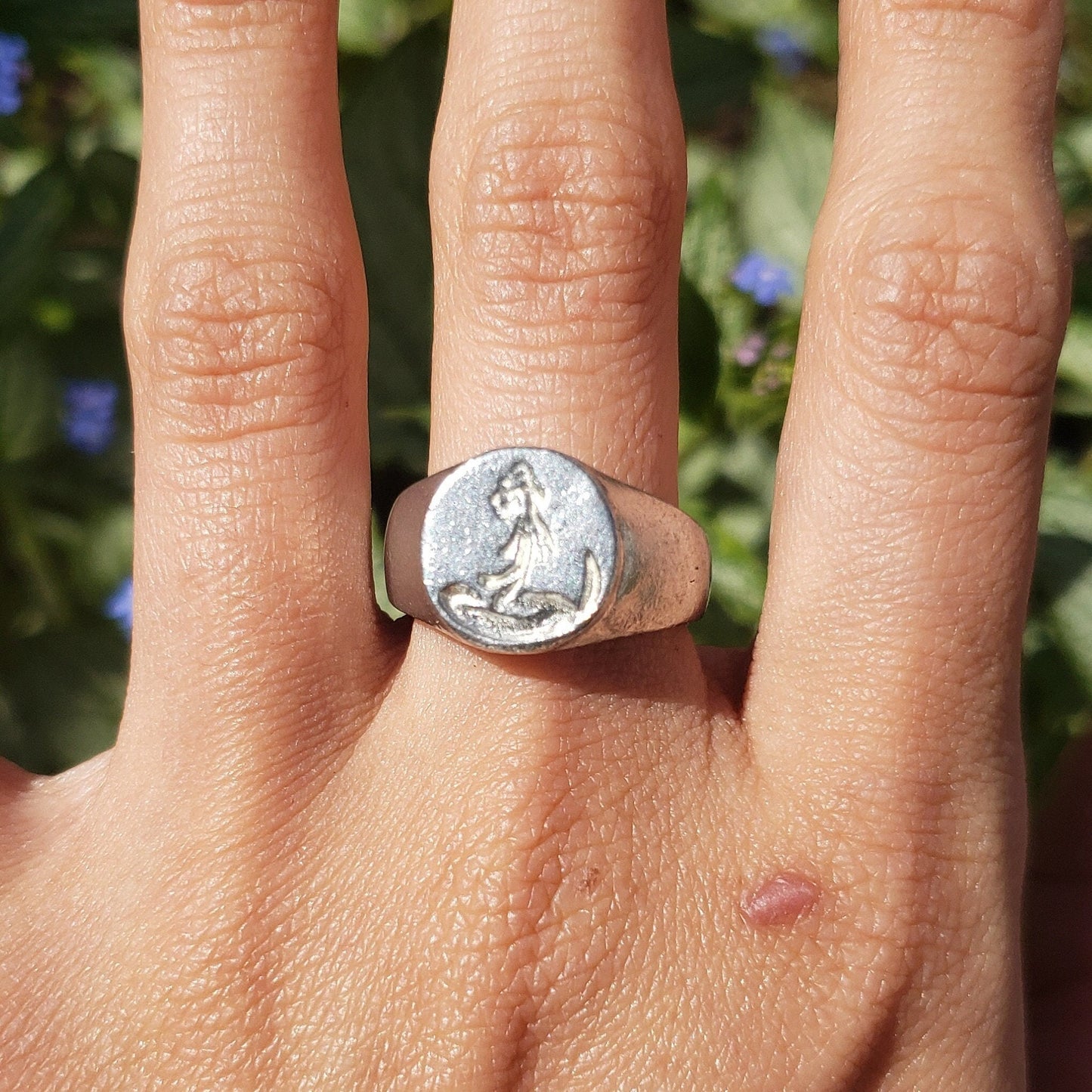 Naga princess wax seal signet ring