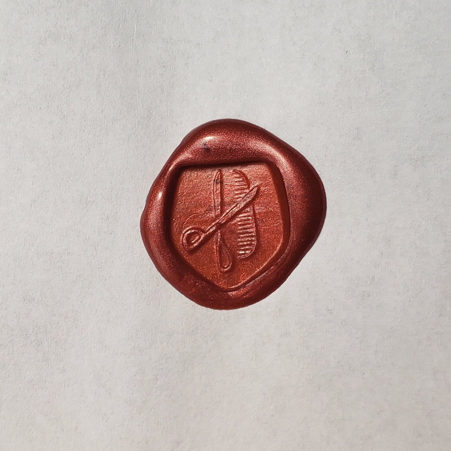 Haircut wax seal signet ring