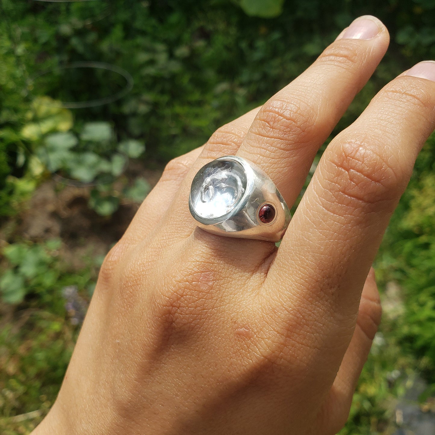 salmon of knowledge reverse intaglio ring