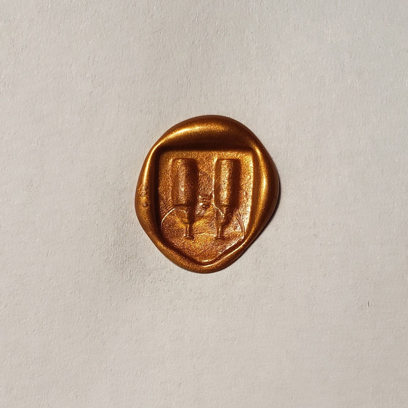 Binoculars wax seal signet ring