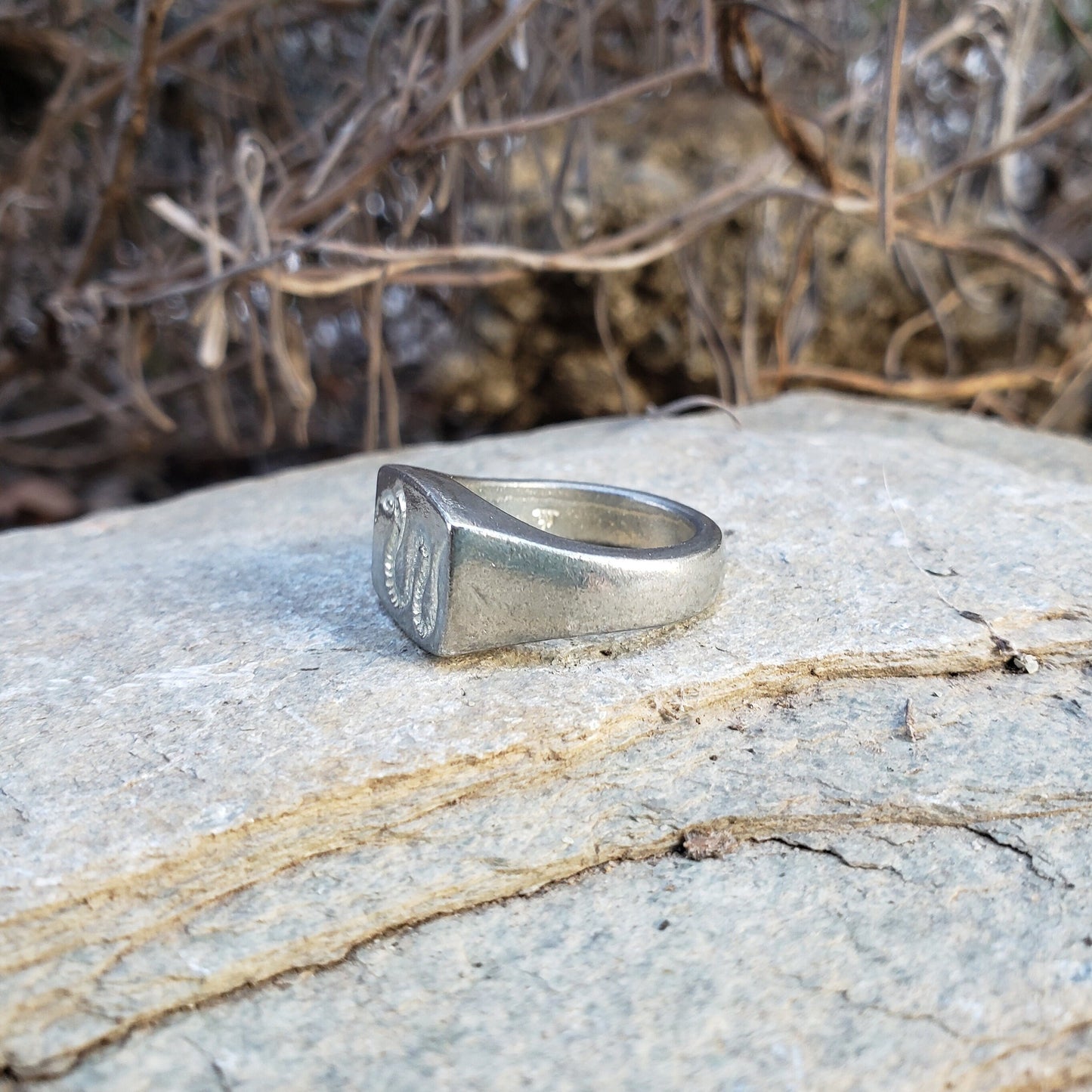 King cobra wax seal signet ring