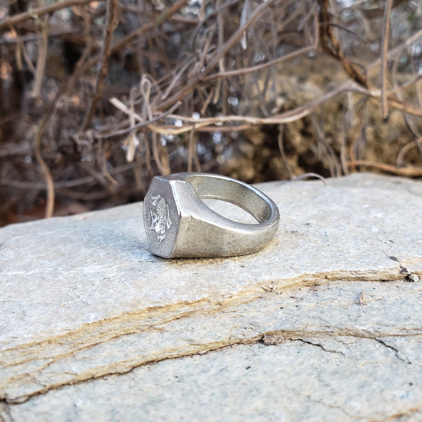 toad wax seal signet ring