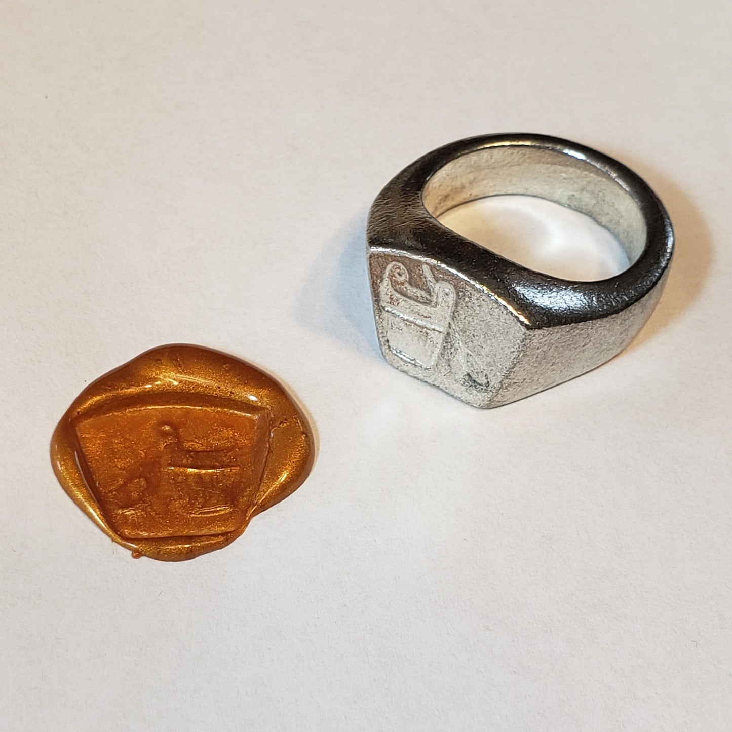 washbucket wax seal signet ring