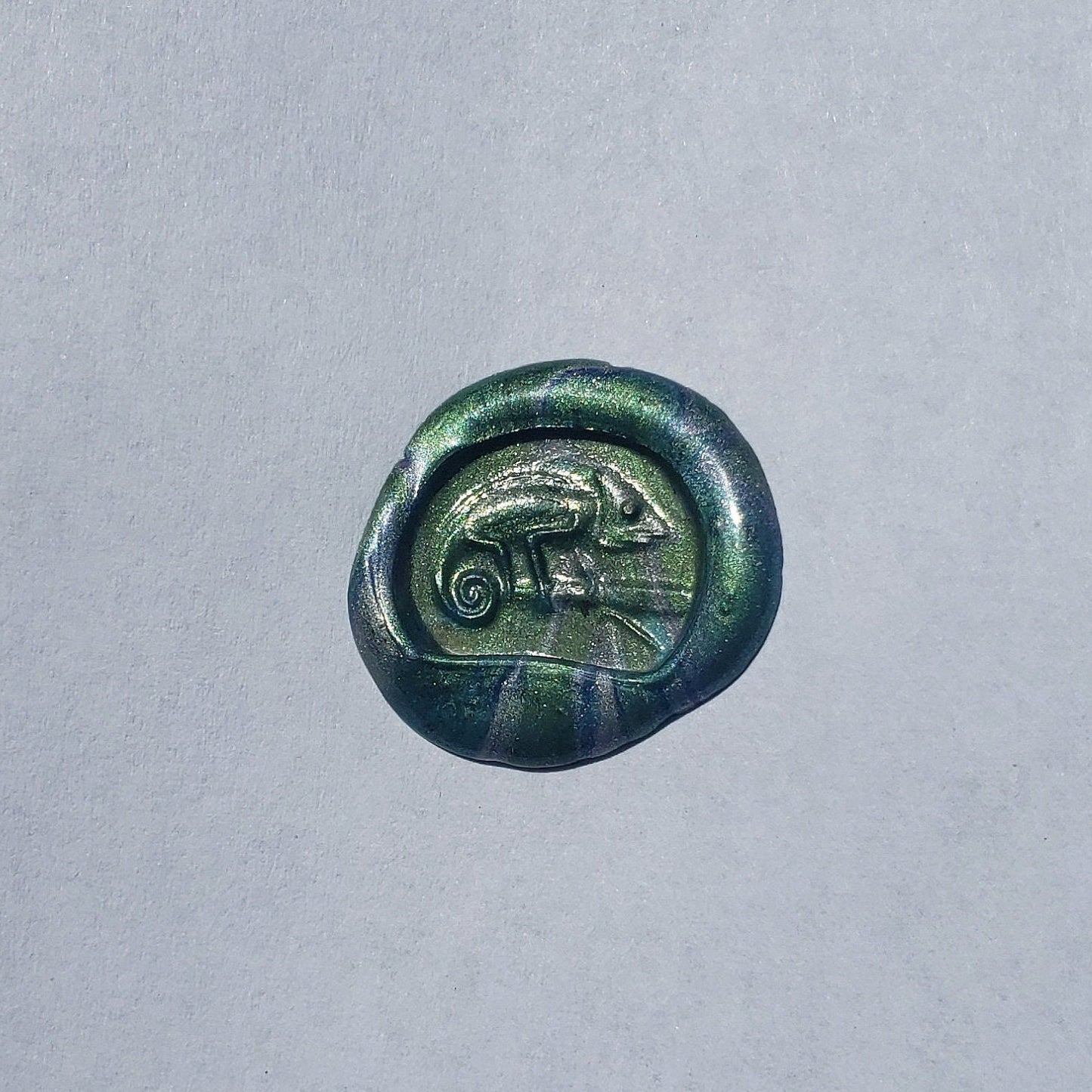 Chameleon wax seal signet ring