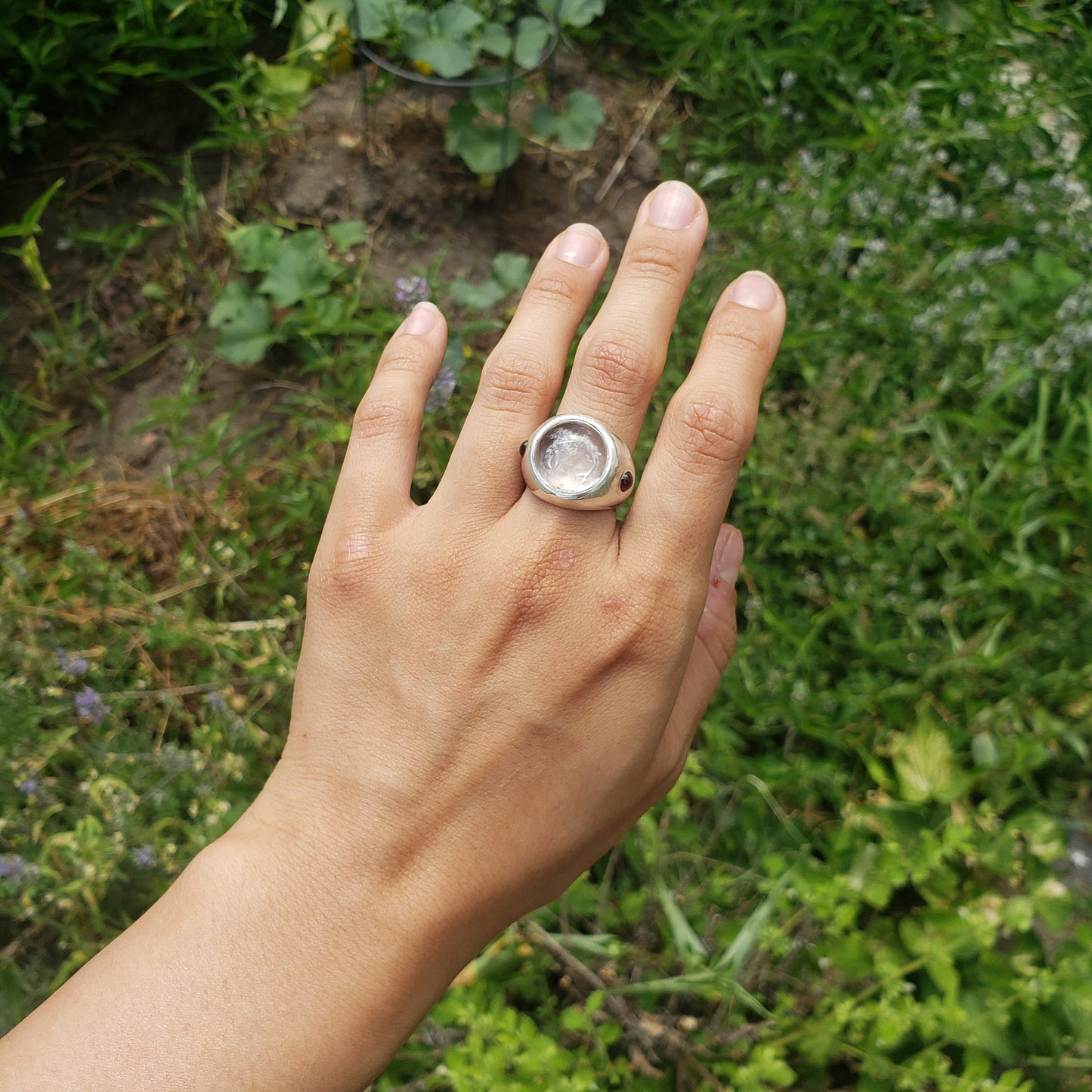 salmon of knowledge reverse intaglio ring