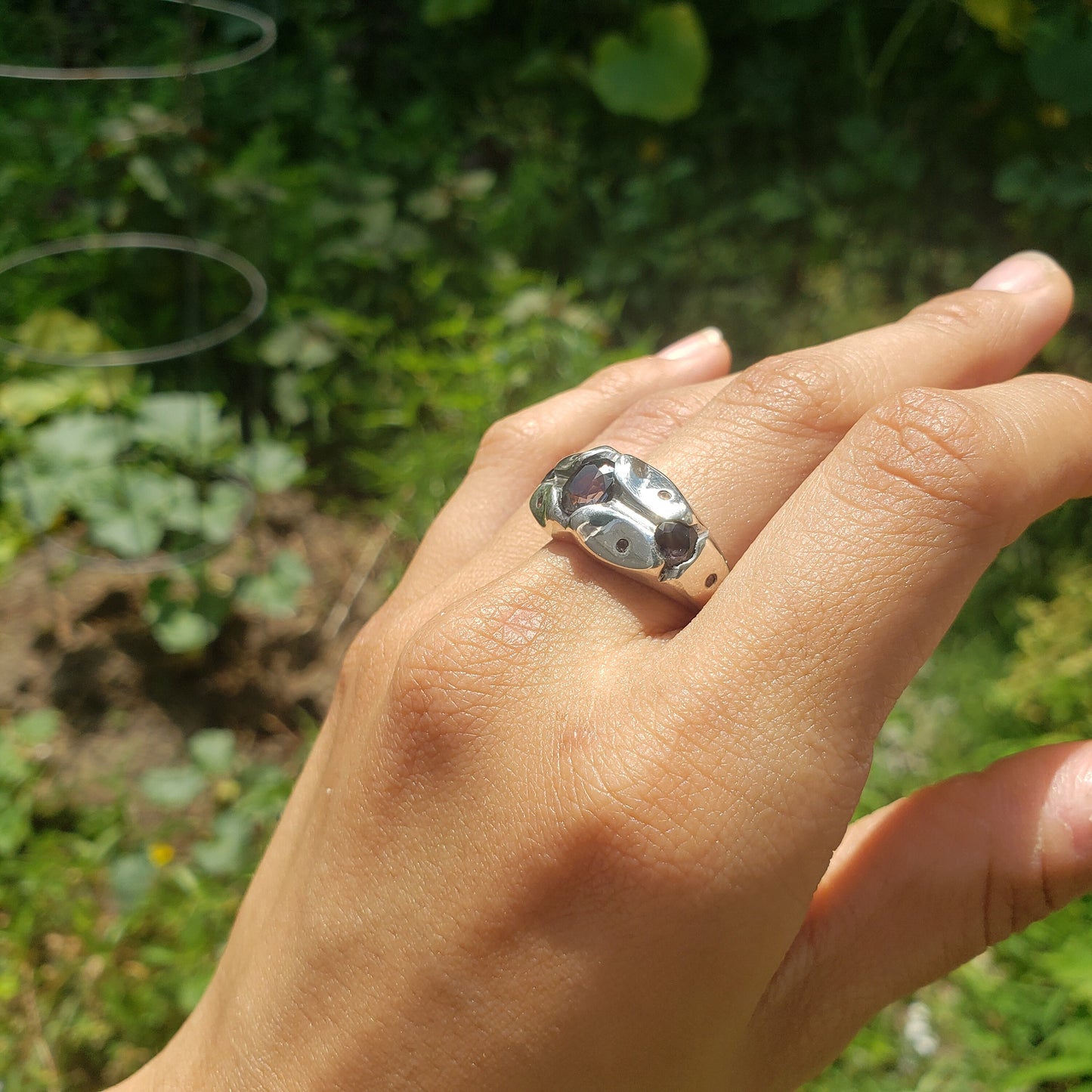 purple spinel ring