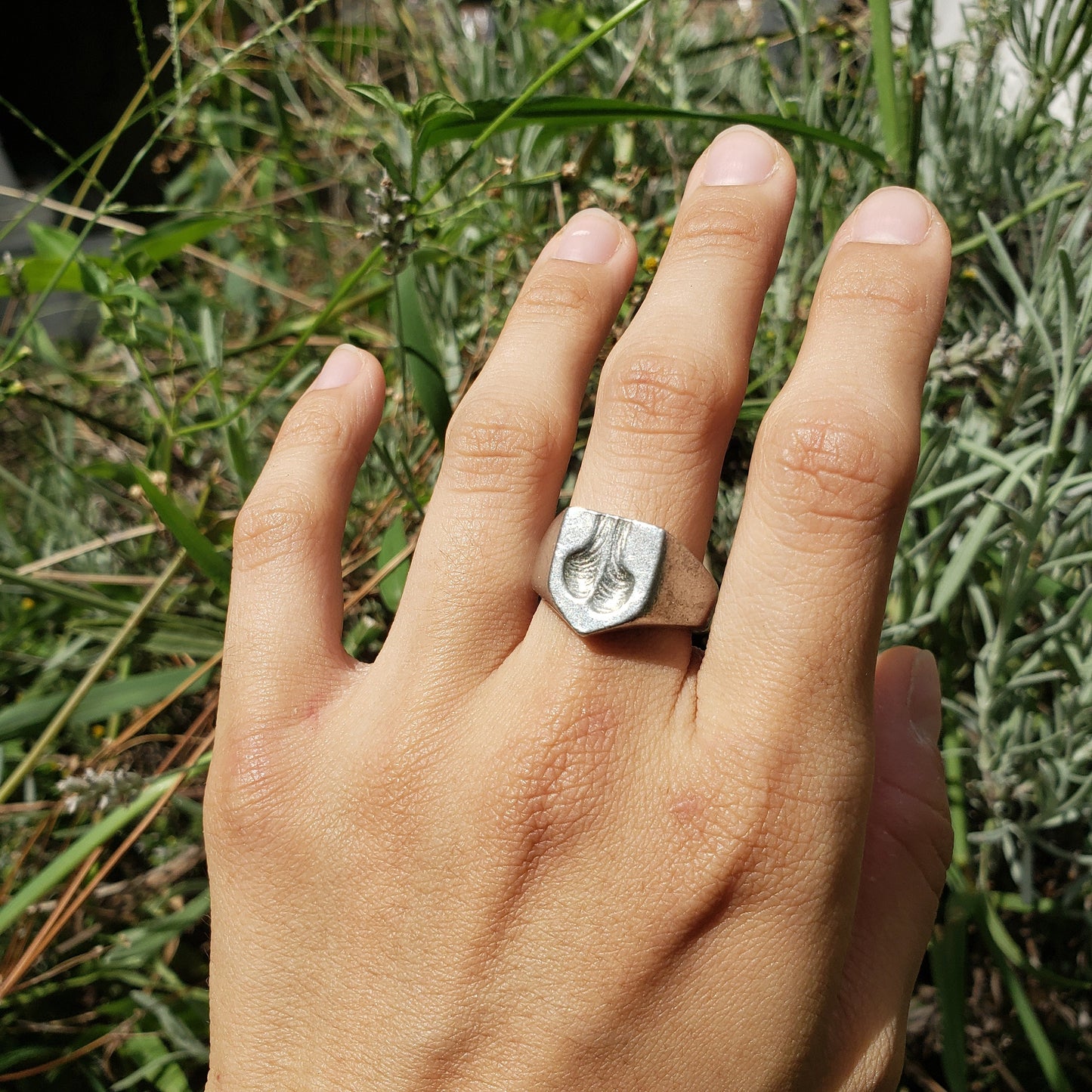 balls wax seal signet ring