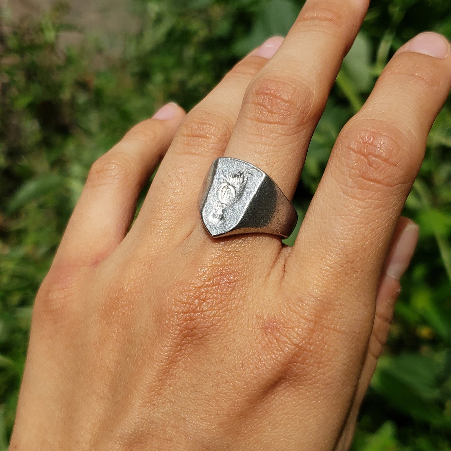 bouquet wax seal signet ring