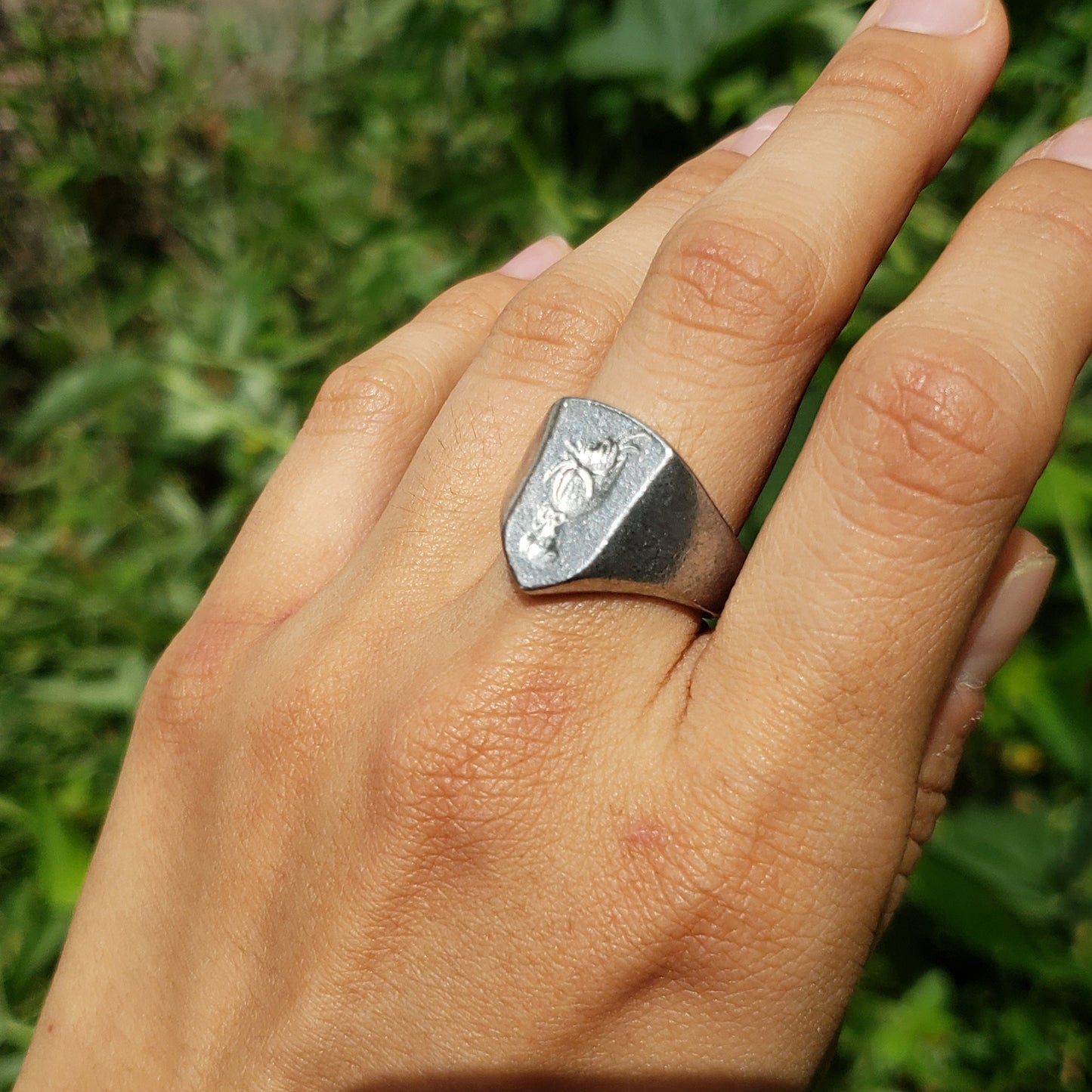 bouquet wax seal signet ring