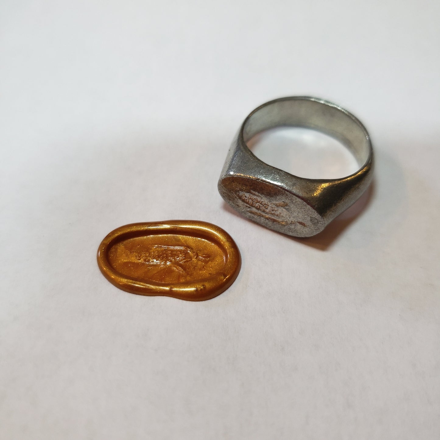 Corn wax seal signet ring (Maize)