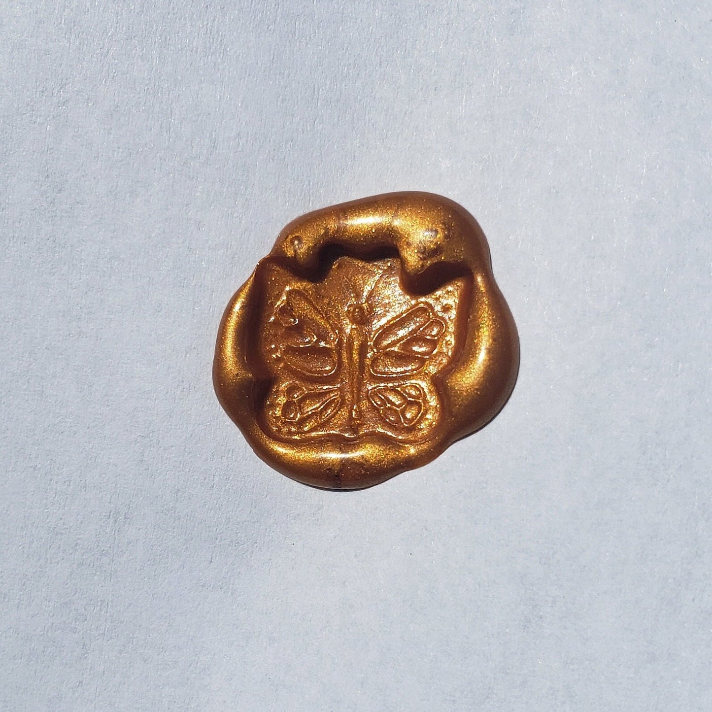 monarch butterfly wax seal signet ring