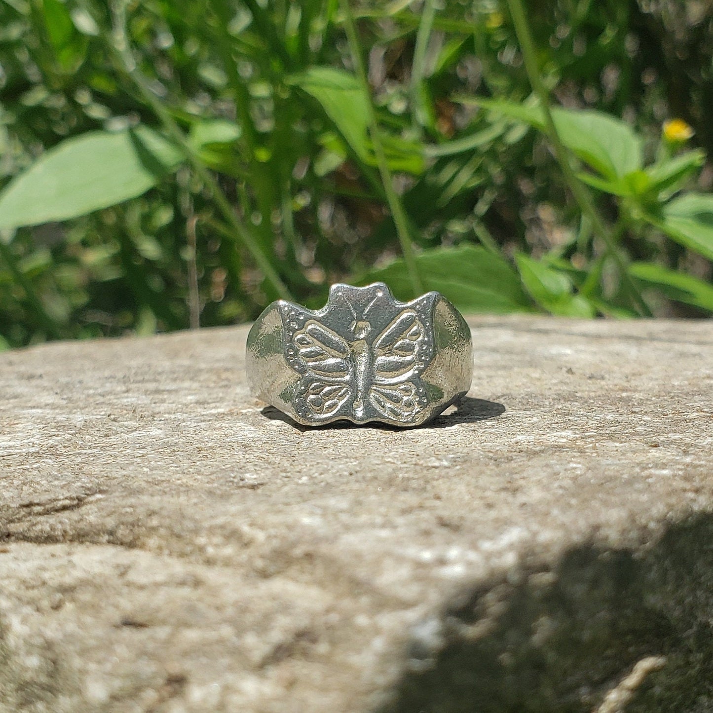 monarch butterfly wax seal signet ring