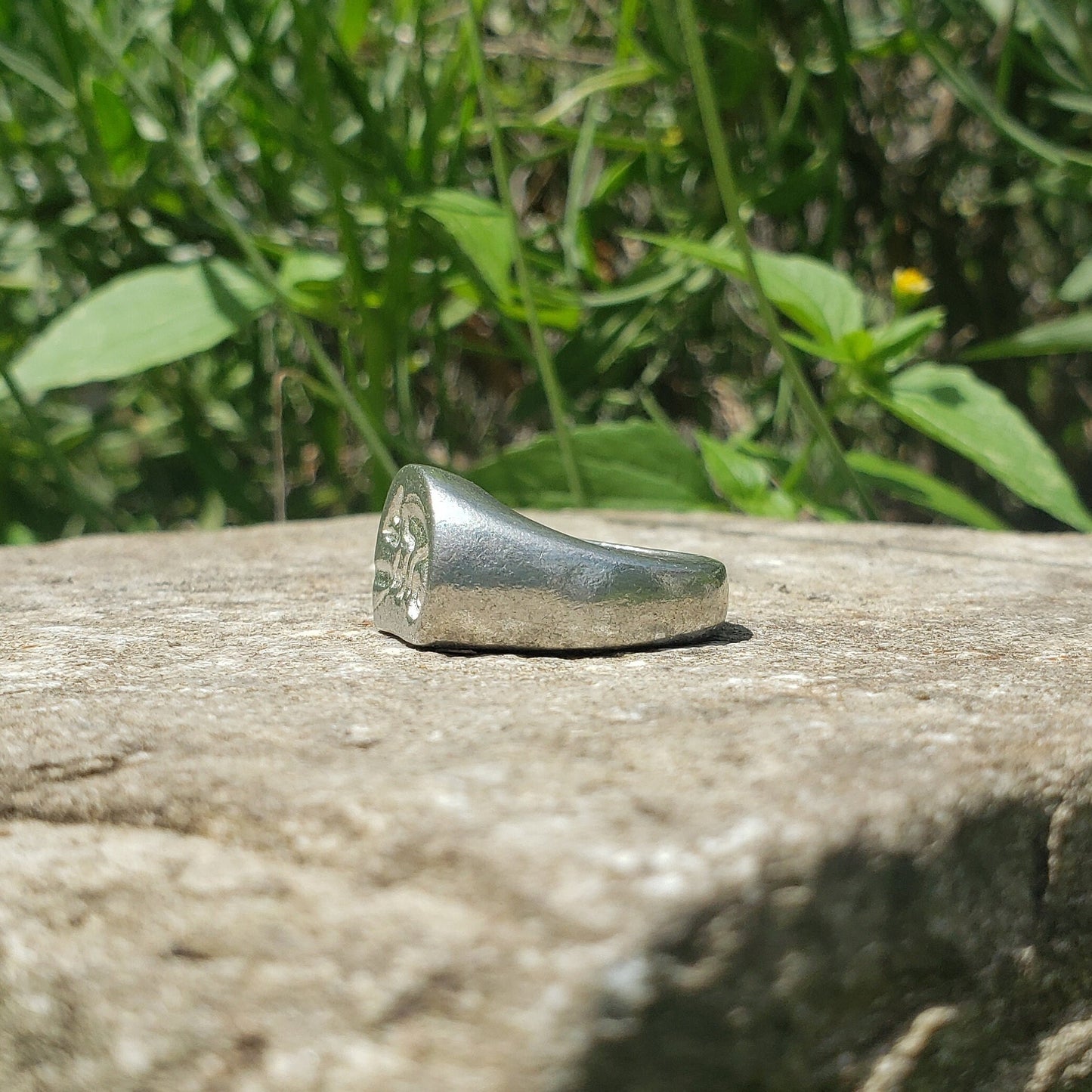 Chameleon wax seal signet ring