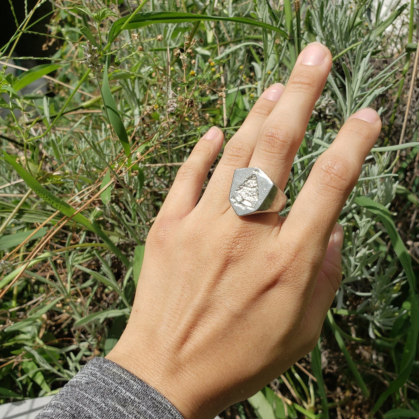 Christmas tree wax seal signet ring