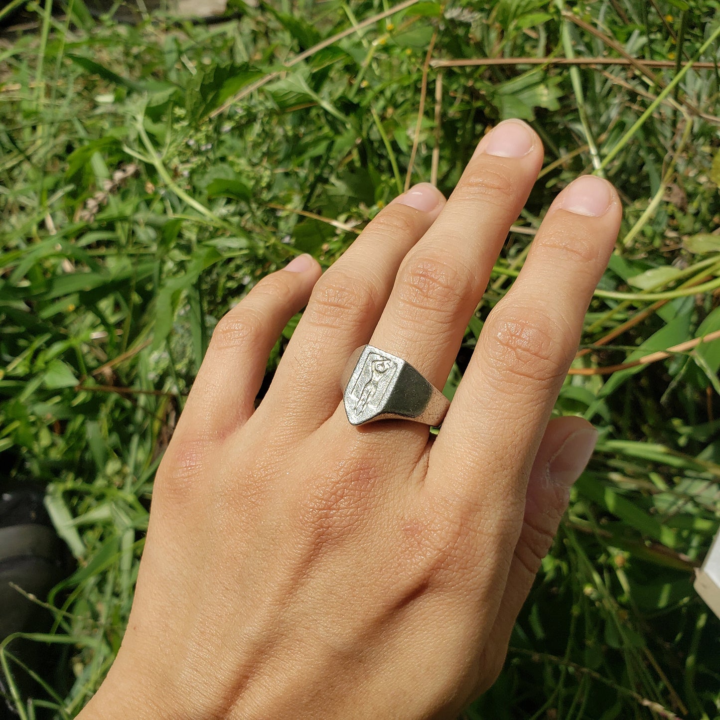 Sunbather wax seal signet ring