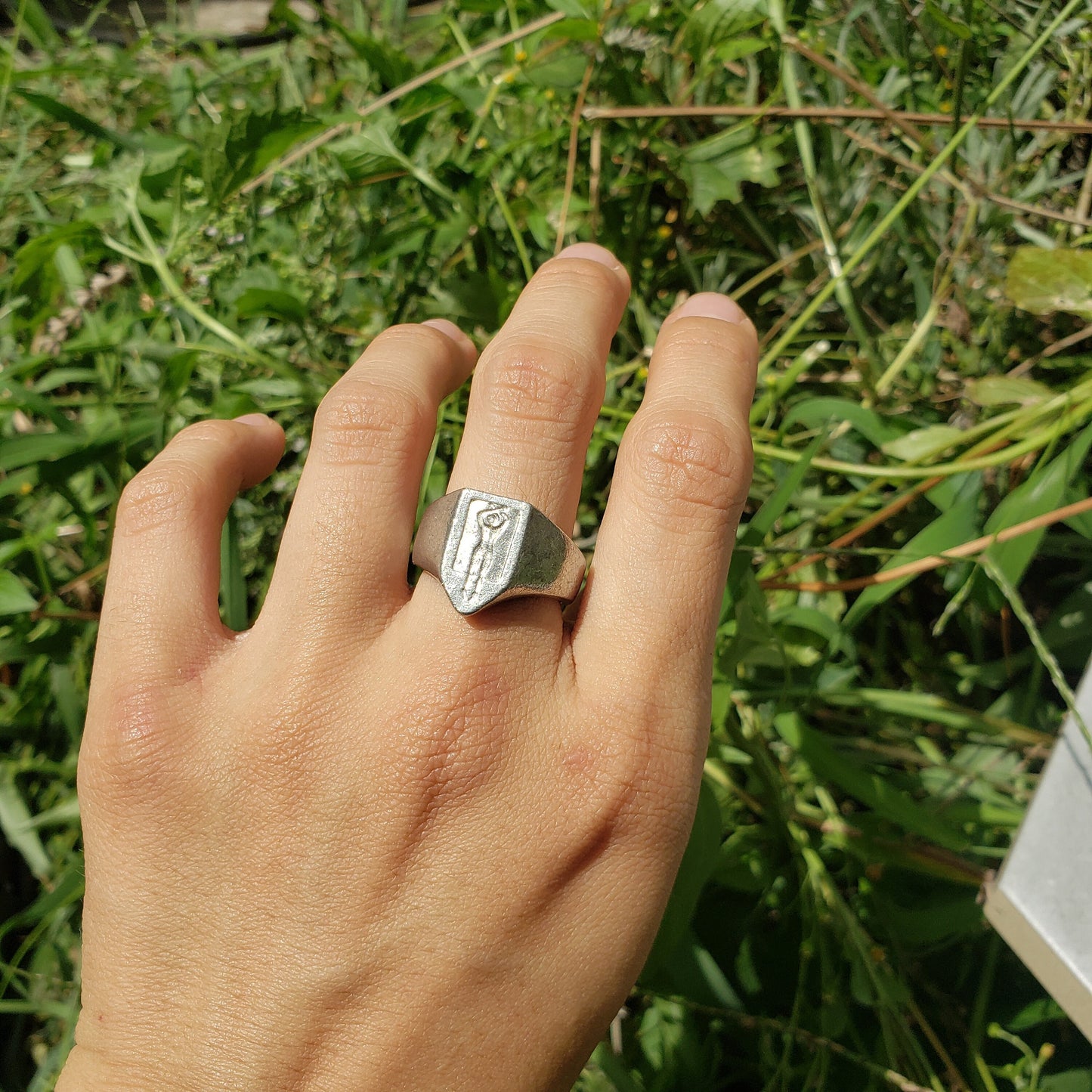 Sunbather wax seal signet ring