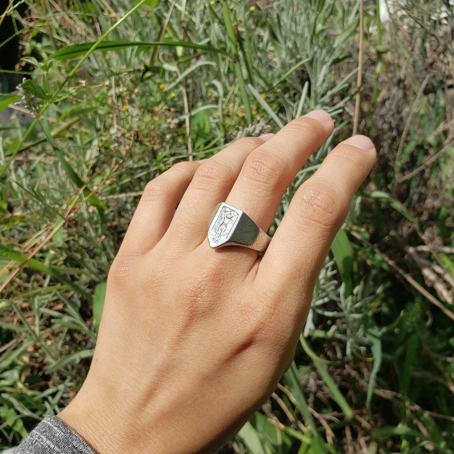 Sunbather wax seal signet ring