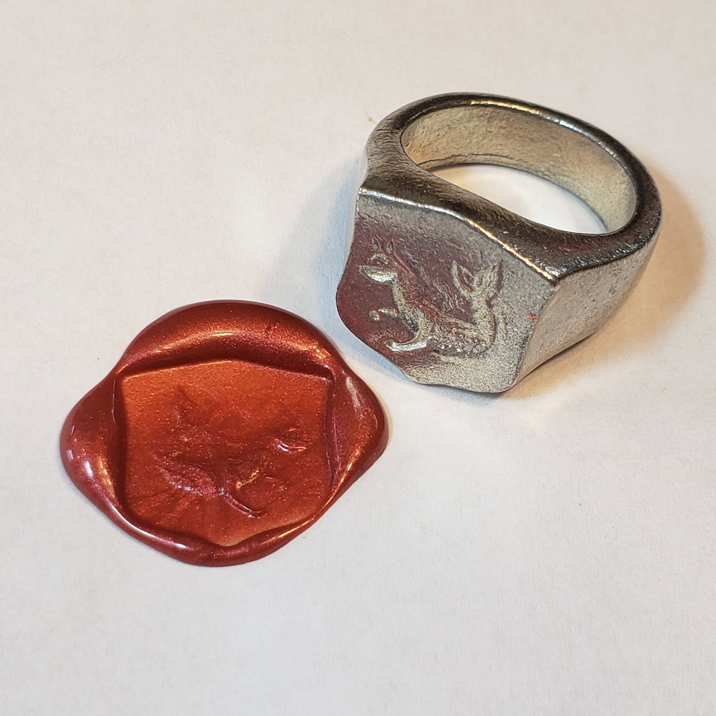 catfish wax seal signet ring