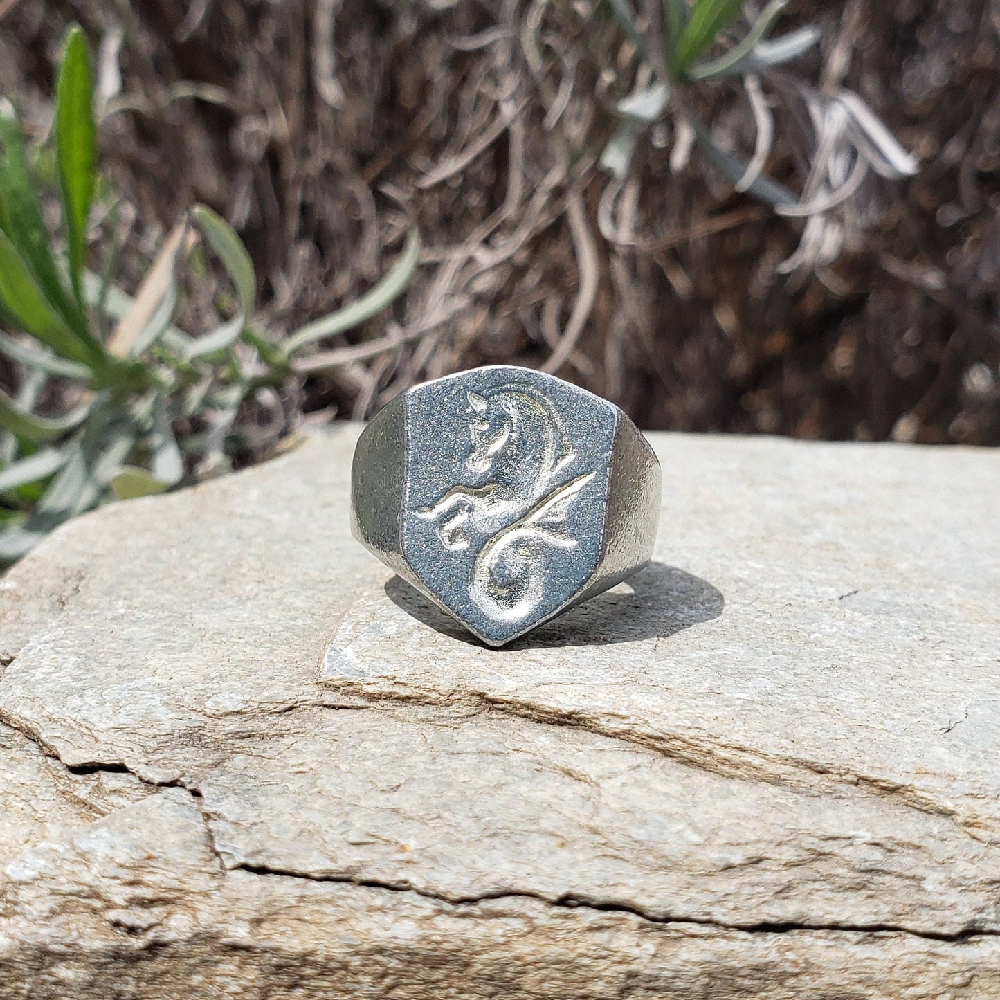 kelpie wax seal signet ring