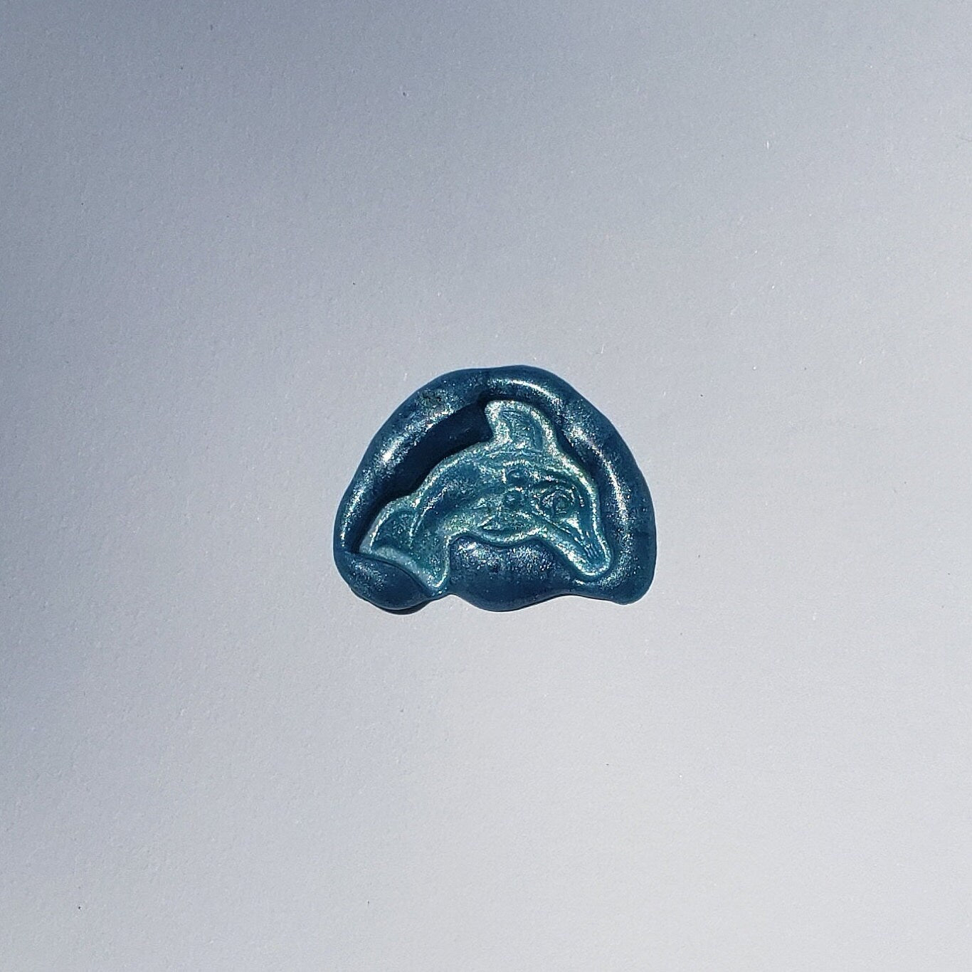 Dolphin mermaid wax seal signet ring