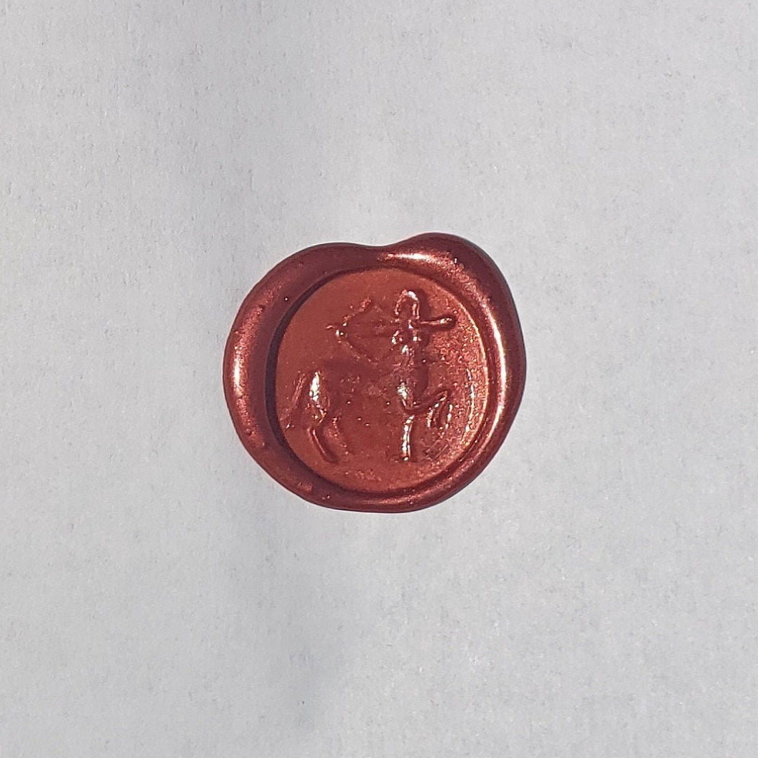 Centaur archer wax seal signet ring