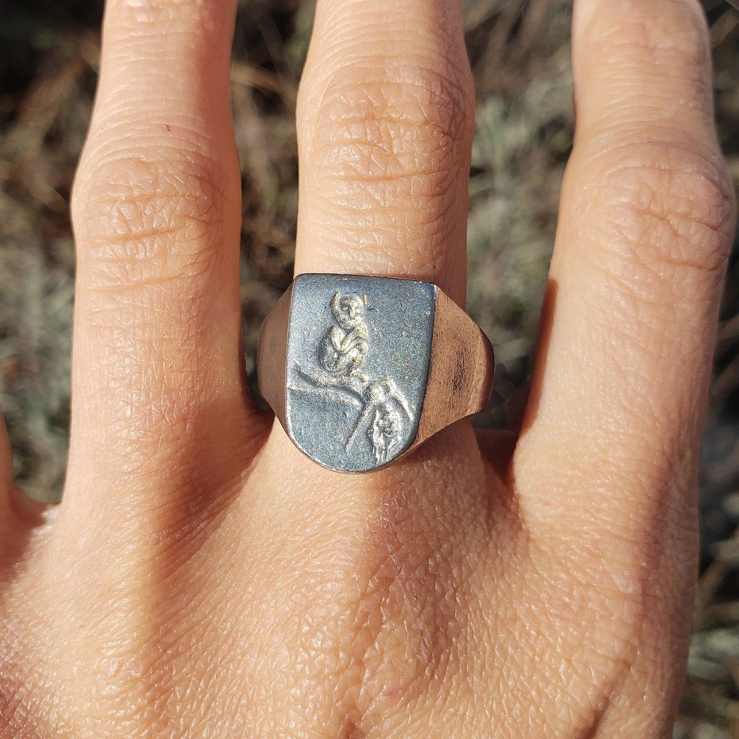 Incubus nightmare wax seal signet ring