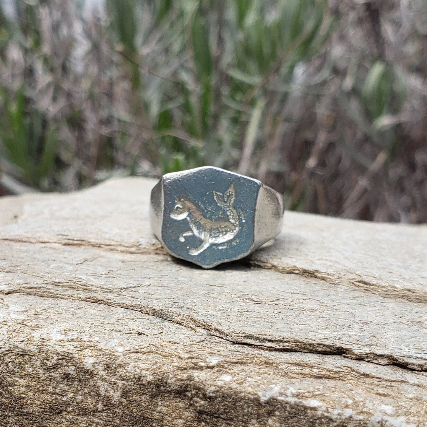 catfish wax seal signet ring