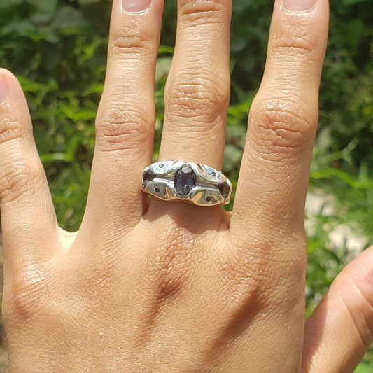 purple spinel ring