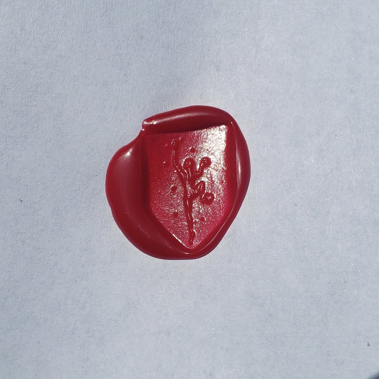 Rock climbing wax seal signet ring