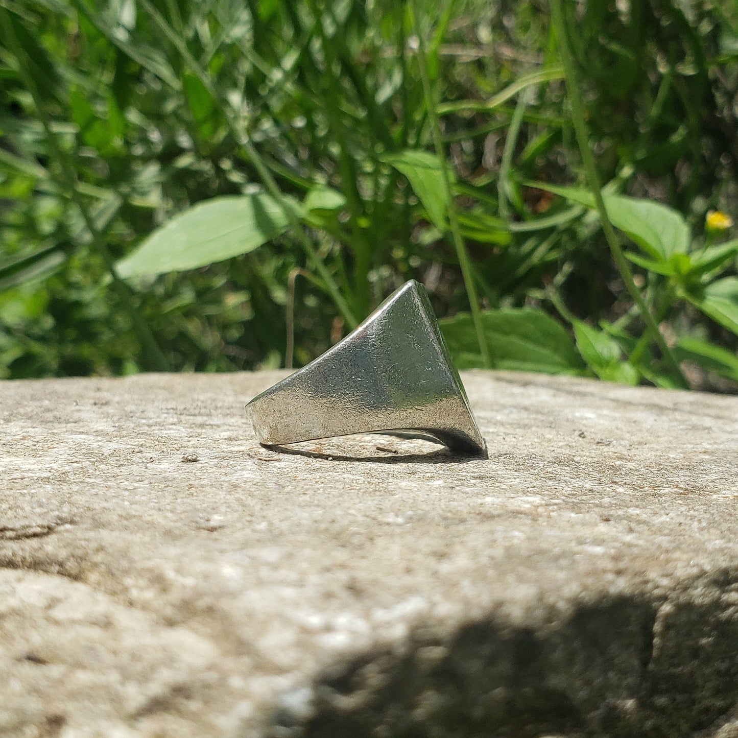 Rock climbing wax seal signet ring