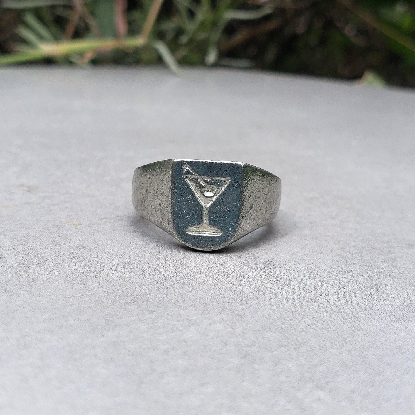 Martini wax seal signet ring