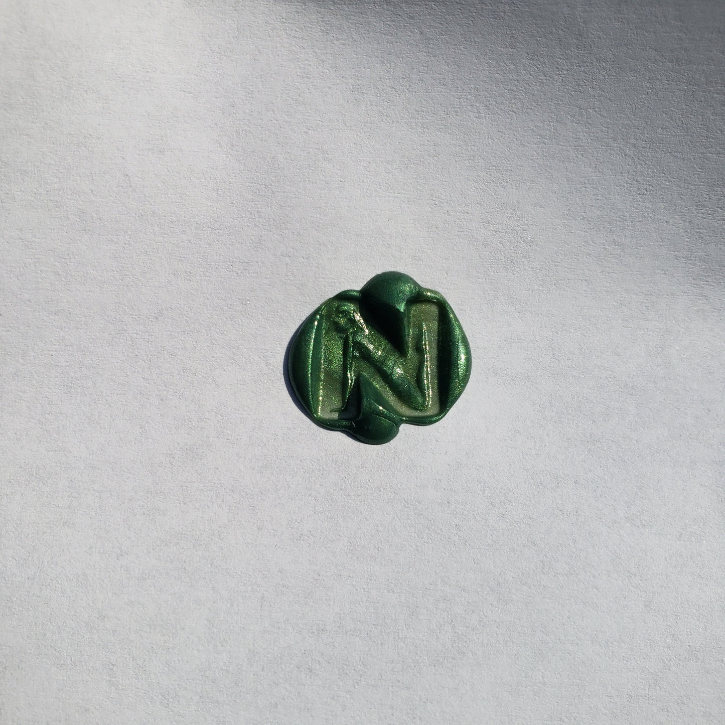 Body letter "N" wax seal signet ring