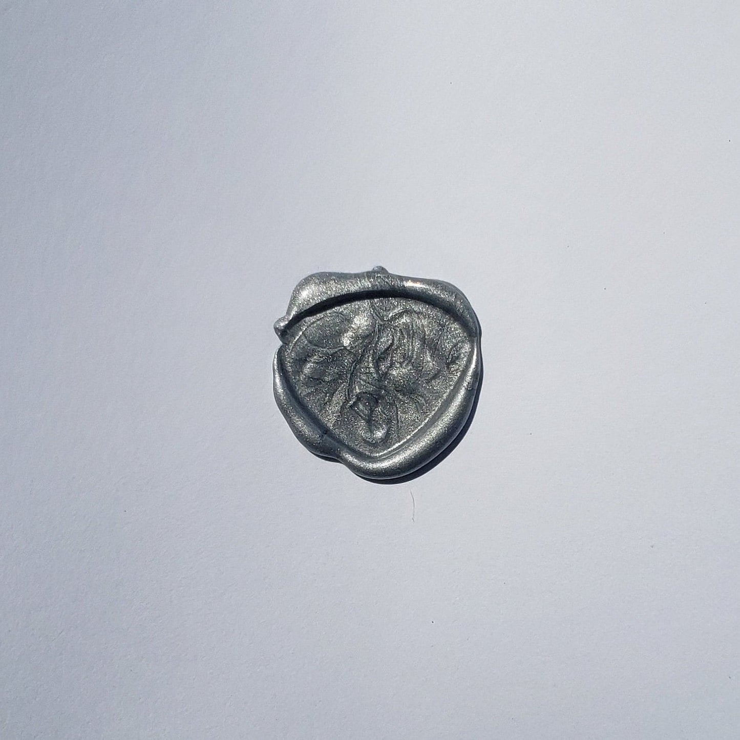 Elephant face wax seal signet ring