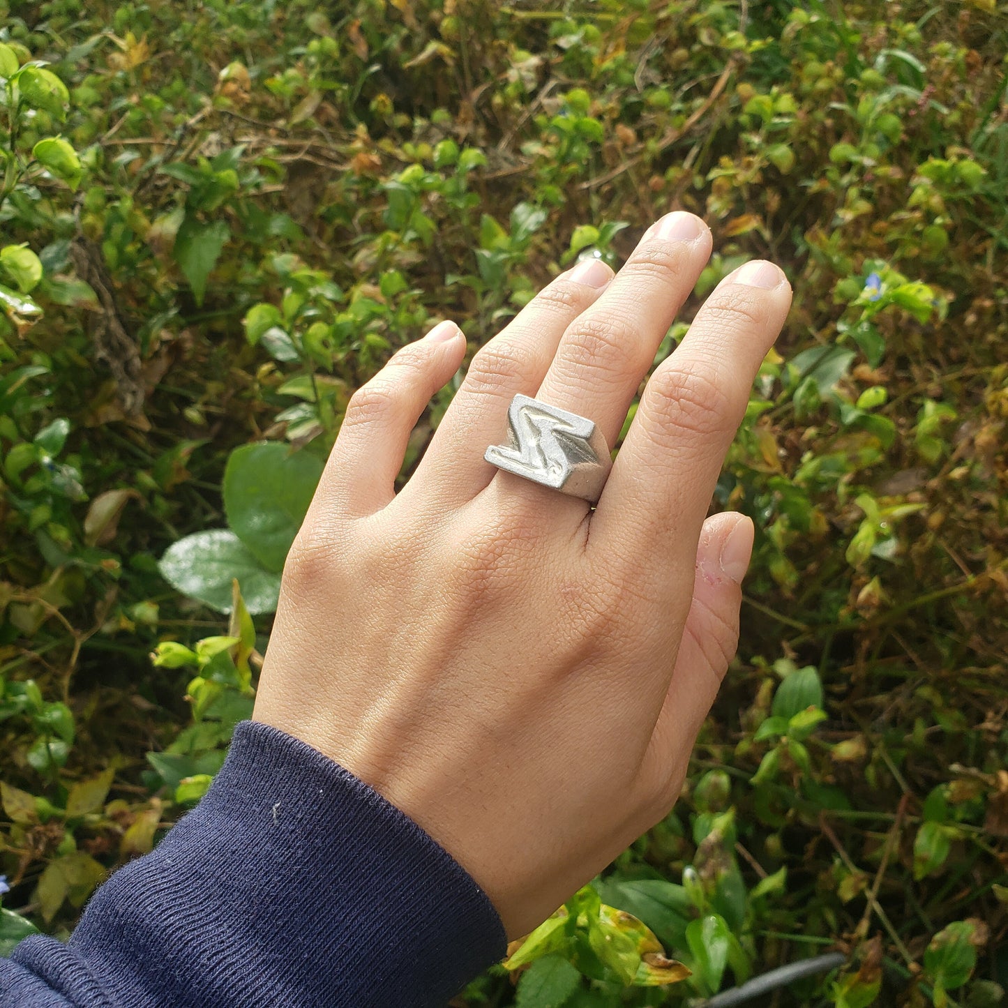 Body letter "Z" wax seal signet ring