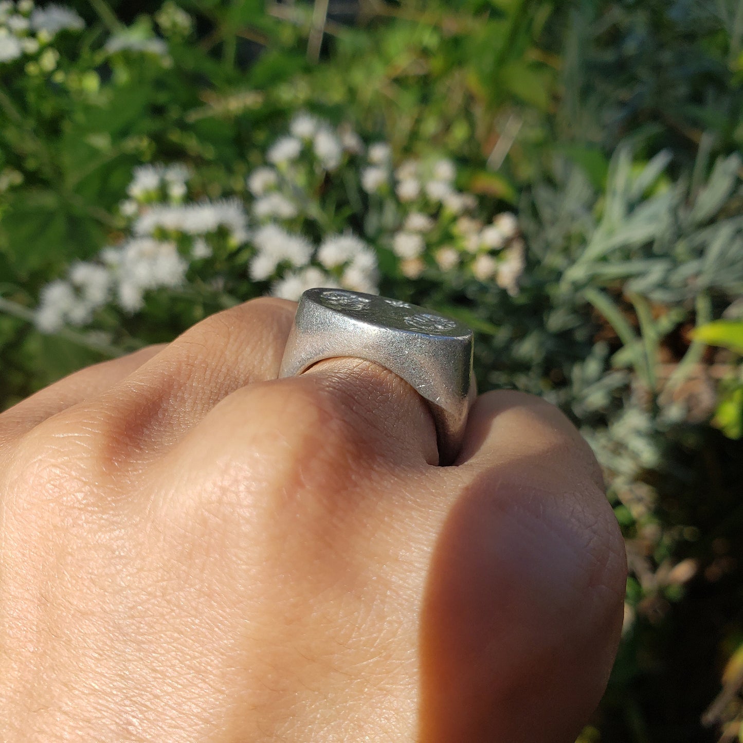 Medieval wedding wax seal signet ring