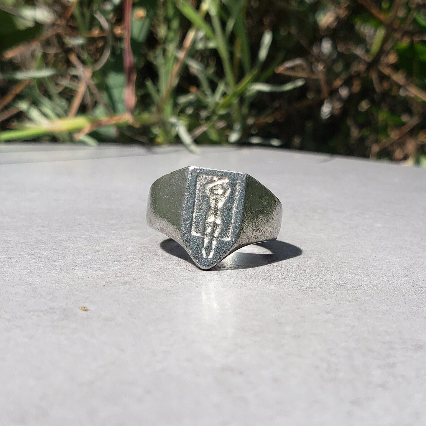 Sunbather wax seal signet ring