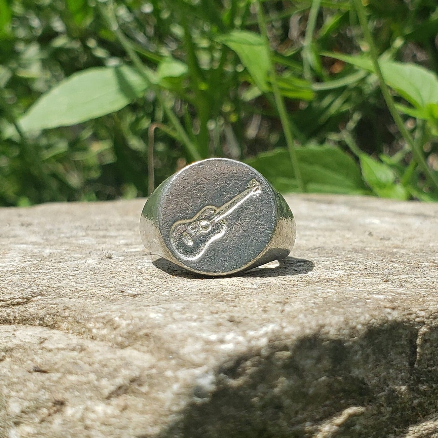 guitar wax seal signet ring