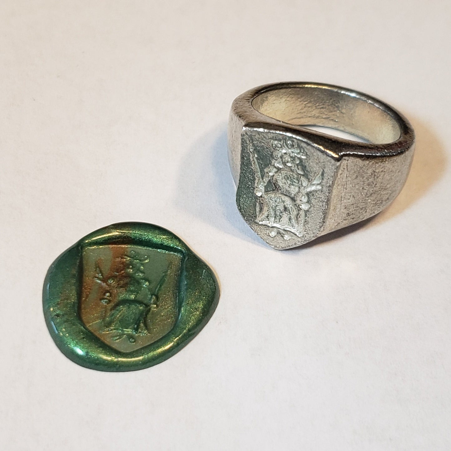 May queen wax seal signet ring